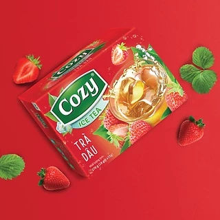 Trà dâu Hòa Tan Cozy hộp 240g (16 gói x 15g)