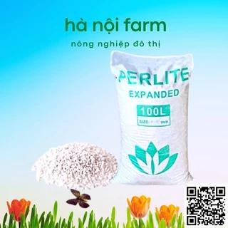 Đá trân châu Perlite xốp nhẹ trồng sen đá - bao100Lít