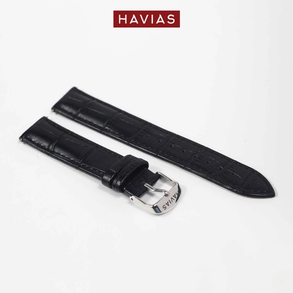 Dây đồng hồ HAVIAS Tradis - Khóa Trắng Bạc (Silver)