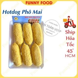 Hotdog Phô Mai 6 Cây – Xúc Xích Phô Mai Ngon 500g – [Ship Hỏa Tốc HCM] – Funnyfood