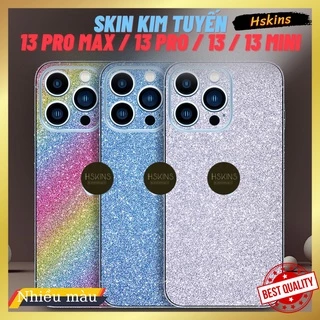 [Mã ELMS10 giảm 6% đơn 50K] Miếng dán skin kim tuyến lấp lánh iPhone 12 Pro Max / 12 Pro / 12 / 12 Mini lưng full viền