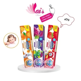 Kem Đánh Răng Trẻ Em Kodomo Toothpaste (40g) Hương Trái Cây Hấp Dẫn, Nuốt Được, Ngừa Sâu Răng, Bảo Vệ Nướu Chính Hãng