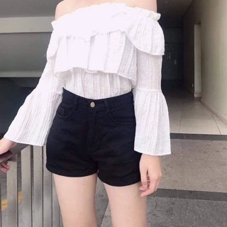 Quần short jean bigsize 58-95kg lưng cao co giãn mạnh