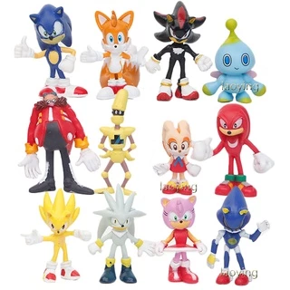 Set 12 Mô Hình Nhân Vật Trong Sonic the Hedgehog