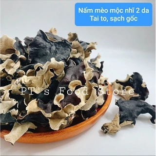 [Loại ngon] Nấm mèo đen mộc nhĩ hai da loại đẹp, tai to, sạch gốc.