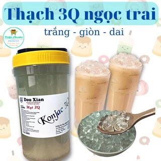 Thạch Trân châu trắng 3Q giòn giòn bình 2,5kg làm trà sữa trân châu