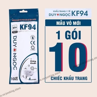 Khẩu trang Duy Ngọc KF94  túi  10 cái