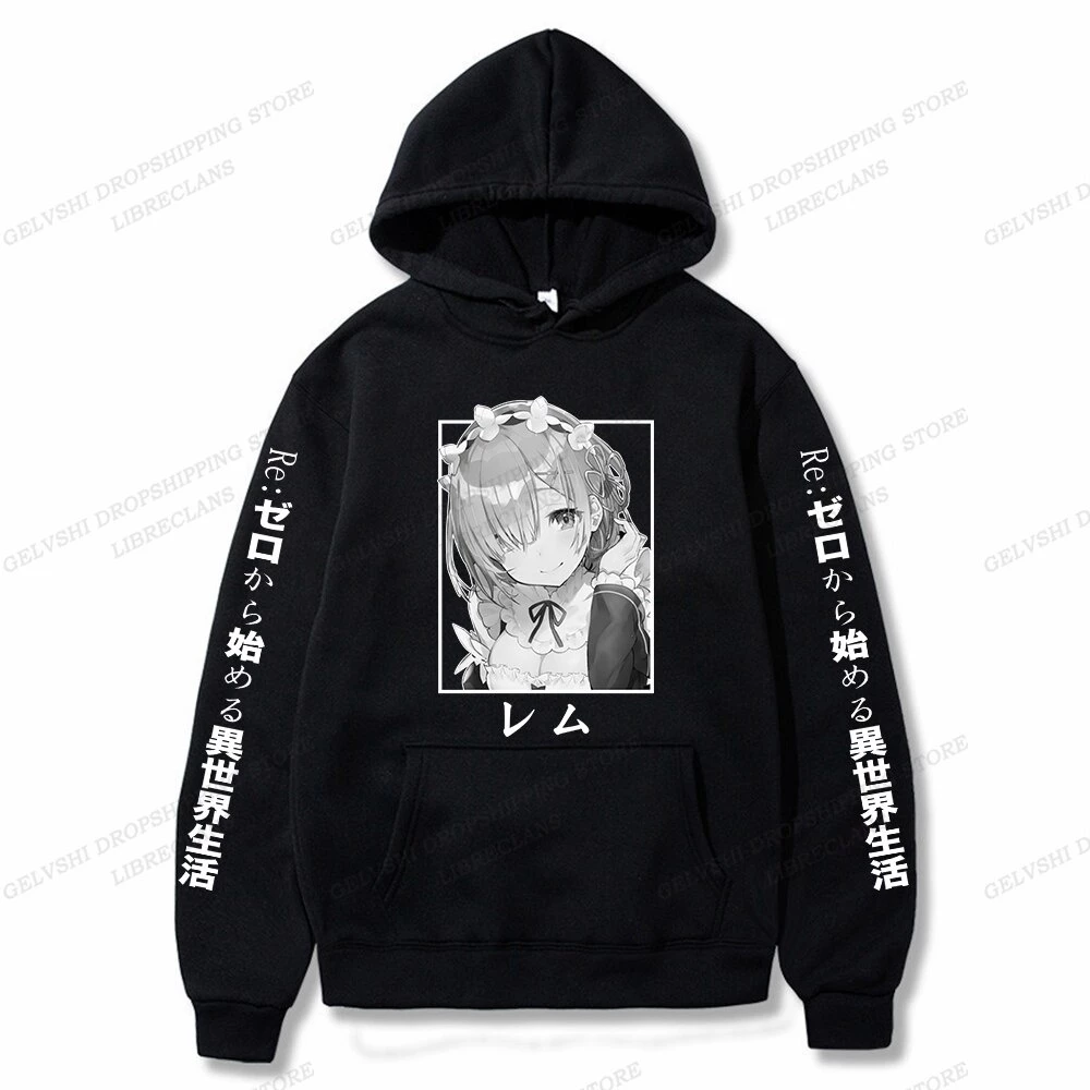 Re zero Áo Khoác hoodie In Hình anime rem ram Cho Nam