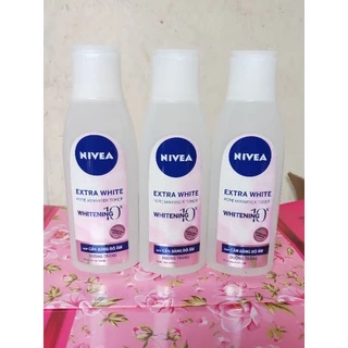 NƯỚC HOA HỒNG NIVEA dưỡng trắng da & se khít lỗ chân lông 200ml