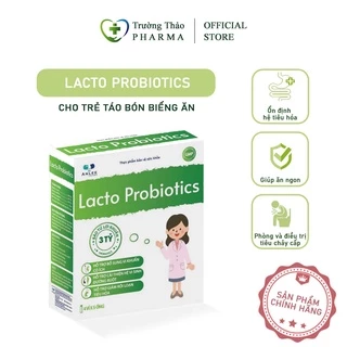 Men bào tử lợi khuẩn Lacto probiotics -Cân bằng vi sinh đường ruột, trẻ táo bón,biếng ăn - 20 ốngx10 ml TRUONGTHAOPHARMA