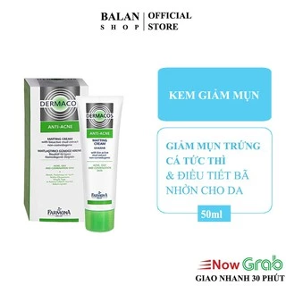 Kem Ngừa Mụn, Giảm Thâm,Giảm Bóng Nhờn Farmona Dermacos Anti Acne Matting Cream 50ml