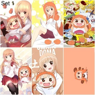Bộ 6 Áp phích - Poster Anime Himouto! Umaru-chan - Cô em gái hai mặt (bóc dán) - A3,A4,A5