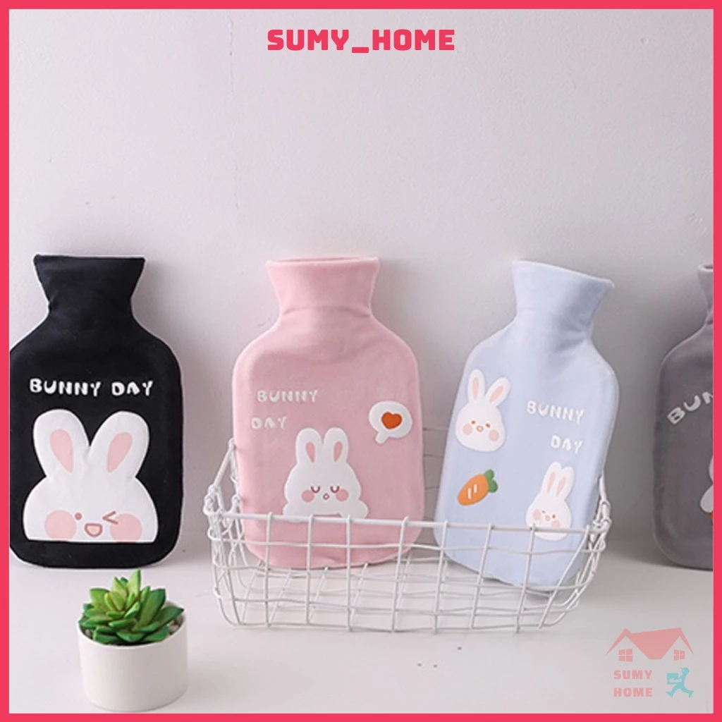 Túi chườm nhung nóng lạnh đau bụng kinh cao cấp 500ml giữ nhiệt sưởi ấm cơ thể hình thú giảm nhanh các vết sưng SUMYHOME