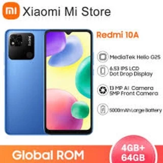 điện thoại Xiaomi Redmi 10a 2sim ram 4G/64G mới Chính Hãng, Chiến Game nặng mượt, Bảo hành 12 tháng - TNN 01