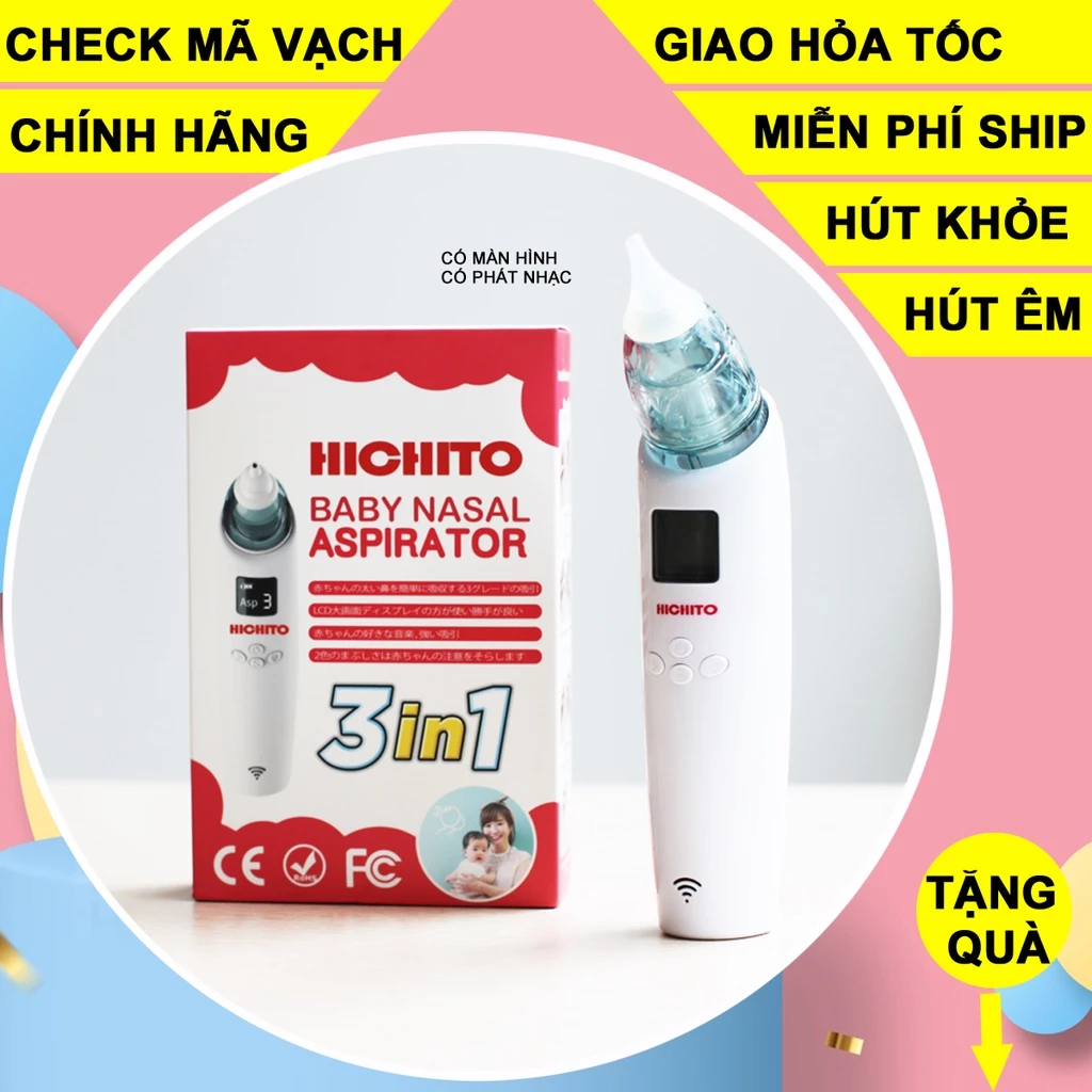 Máy Hút Mũi Hichito Nhật Bản ( Phiên Bản Cao Cấp Có Màn Hình Và Nhạc )