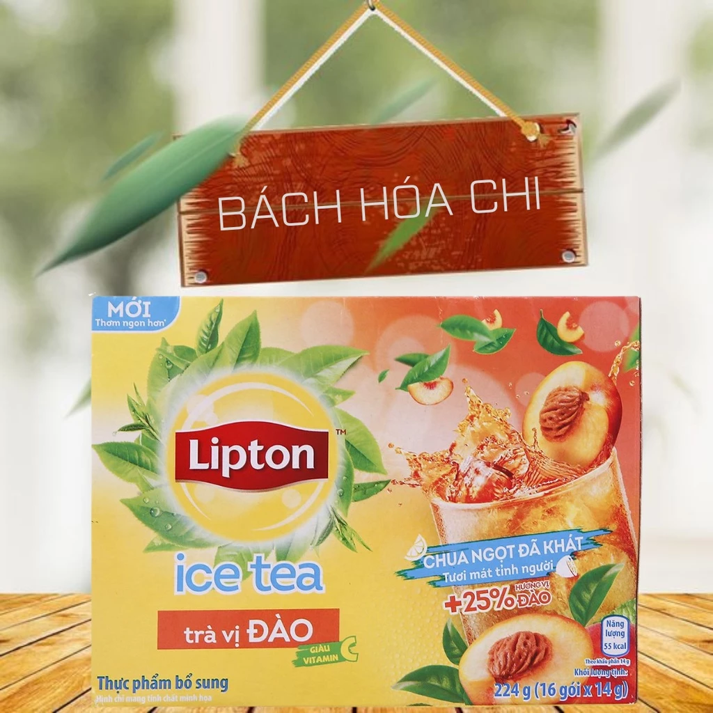 Trà Lipton Ice Tea vị đào hộp 224g