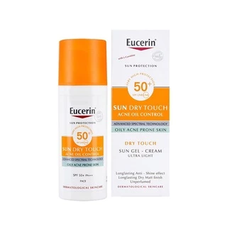 Kem chống nắng cho da nhờn mụn Eucerin Sun Gel-Cream Dry Touch Oil Control/ Fluid Mattifying Face SPF50+ 50ml LS