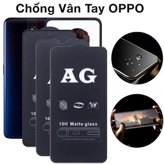 Cường lực chống vân tay Oppo A77 A58 A57 A52 A95 A92 A72 A9 A5 2020 F11 Pro F9 A5s A7 A53 full màn tổng hợp Kính-[CVT]