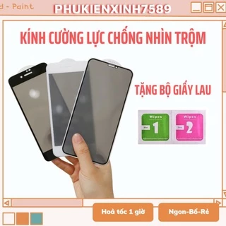 Kính Cường Lực⚡ Kính Cường Lực Chống Nhìn Trộm Xịn ⚡ Full Các Dòng Ip Từ 6-13PM - phukienxinh7589