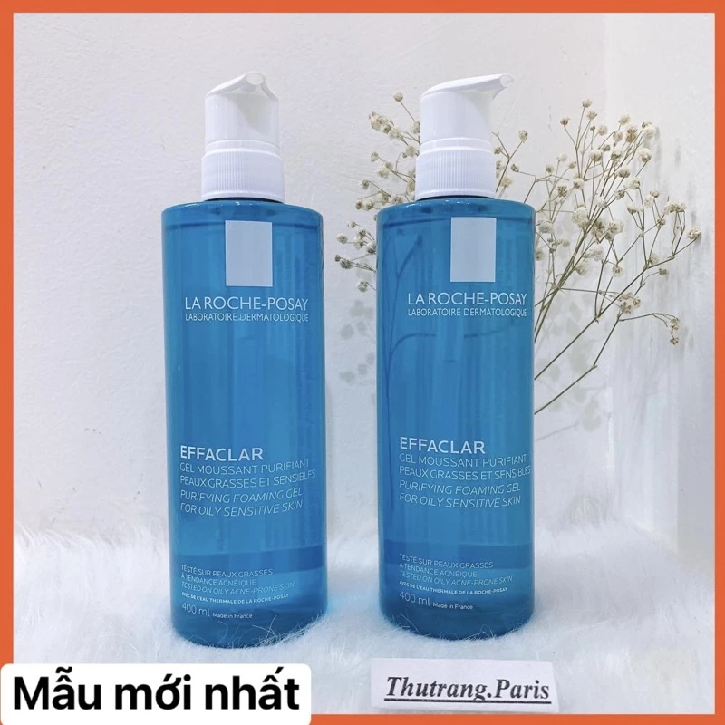 Sữa Rửa Mặt La Roche-Posay Effaclar Purifying Foaming Gel Cleanser 400ml Dành  Cho Da Dầu, Mụn