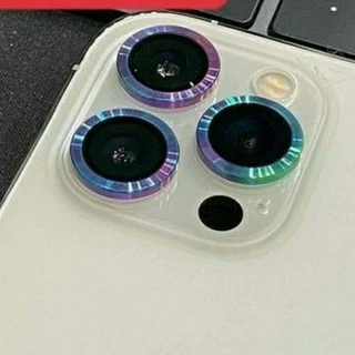 ( ip 15pro max) Dán titan từng mắt Camera cho iPhone 14 pro max,13pro max,12Pro,12 Pro Max,11 Pro Max 7 màu sắc cầu vồng