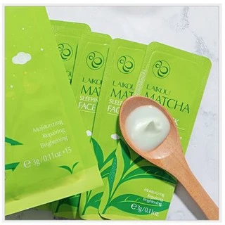 Combo 10 gói mặt nạ ngủ trà xanh Matcha LaiKou