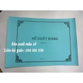 Sổ Xuất Hàng quyển to A4