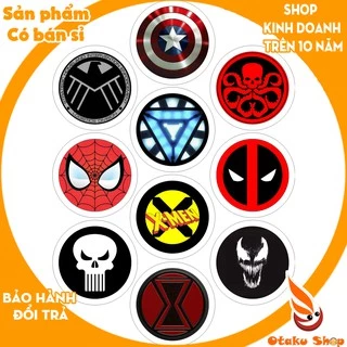 <20/640 MẪU> Huy hiệu phim Các siêu Anh Hùng Marvel,DC, Người Sắt Iron Man,deadpool,Thor,spiderman,captain