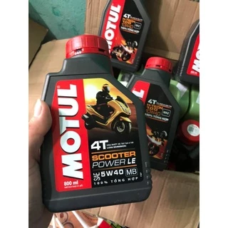 Dầu nhớt xe tay ga Motul Scooter Power LE 5W40 800ml tổng hợp