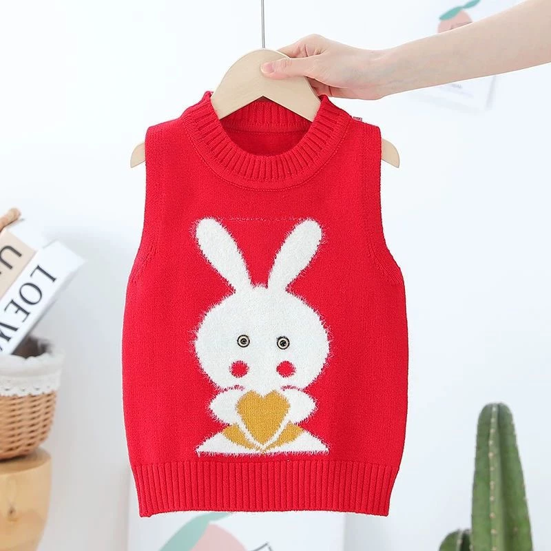 (nhiều mẫu)Áo gile len cao cấp hàng quảng châu bé gái