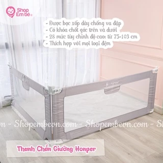 Thanh chắn giường cho bé Honper nâng hạ từng bên, lắp đặt dễ dàng, An toàn cho bé, Shop em bé