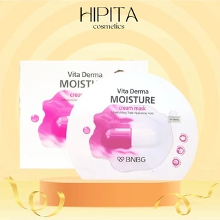 Mặt Nạ Kem BNBG Vita Derma Moisture Cream Mask Dưỡng Ẩm Trắng Da Gấp 3 Lần 30ml