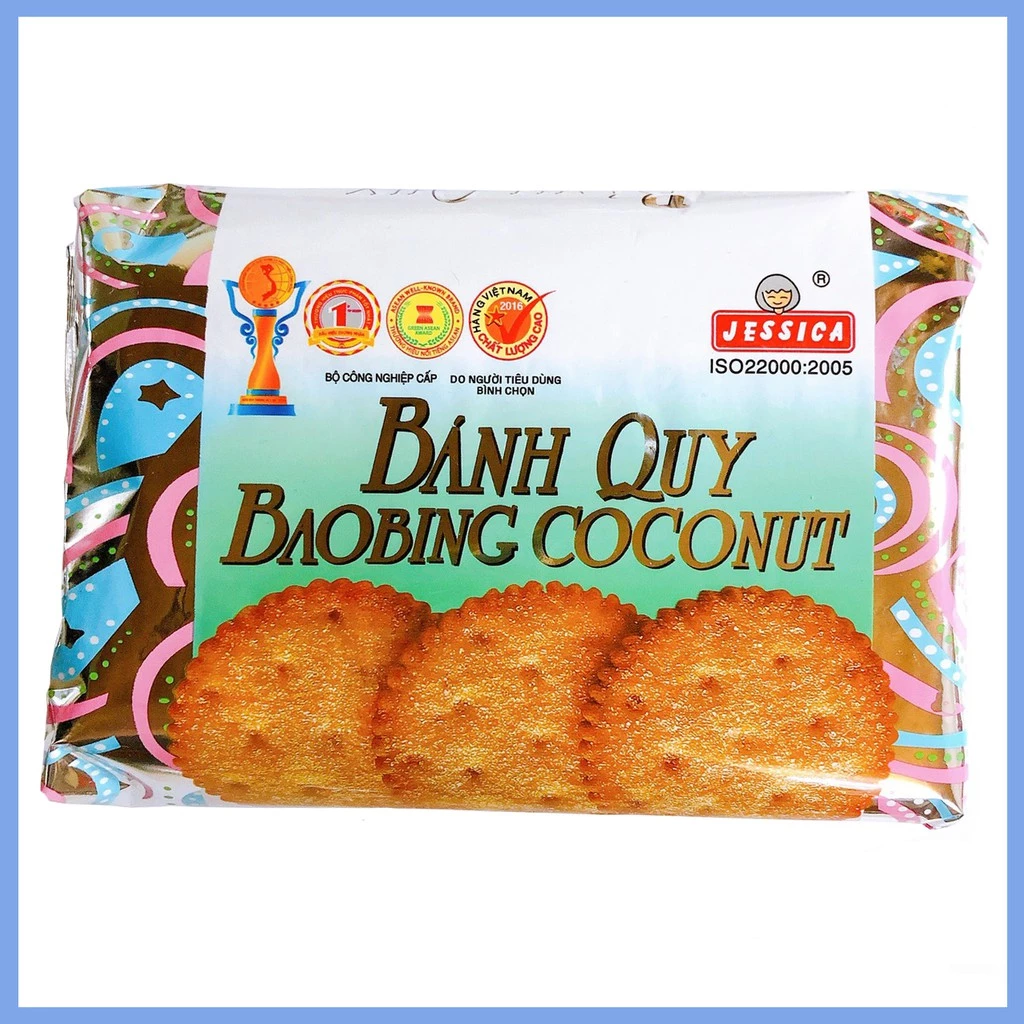 Bánh Quy Bơ Dừa Jessica Coconut Baobing (Gói 180g)