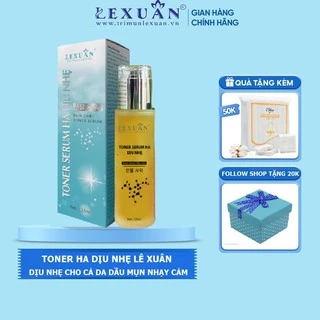 Toner HA dịu nhẹ Lê Xuân Cosmetic 120ml - Cấp ẩm làm dịu da cho da hỗn hợp da dầu mụn da nhạy cảm