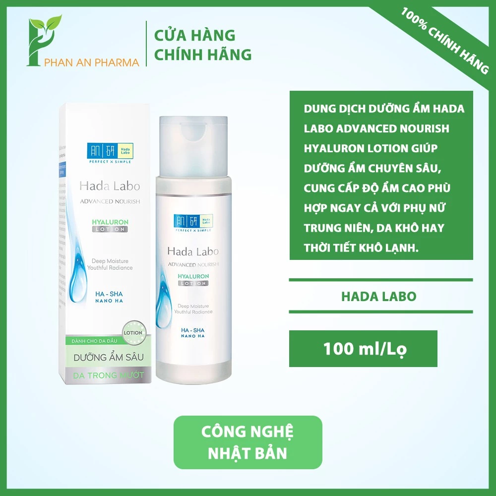 Dung dịch dưỡng ẩm tối ưu Hada Labo Hyaluron Lotion - Da trong mượt(da dầu) - CN106