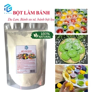 Bột bánh xu xuê (phu thê), bánh da lợn, ngon chuẩn vị truyền thống: giai giòn, bánh trong ngon tuyệt, gói 500g TG FOODS