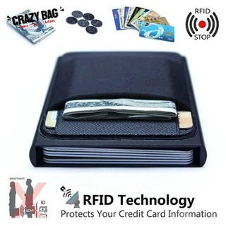 Túi đựng thẻ tín dụng chặn RFID cho thẻ tín dụng / Ví nhỏ có túi nhôm nam