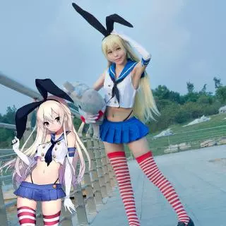 Anime Kantai Collection Cosplay Costume Shimakaze Cosplay Costume Sailor Suit Uniform