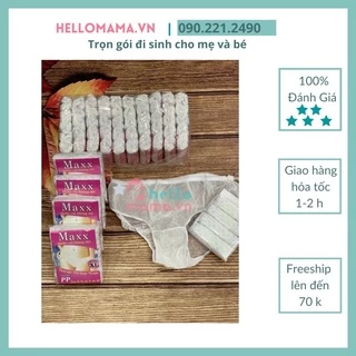 Quần lót giấy cho mẹ đi sinh (bìa màu hồng)-1 set  5 cái dùng 1 lần tiện lợi-Hellomama.vn