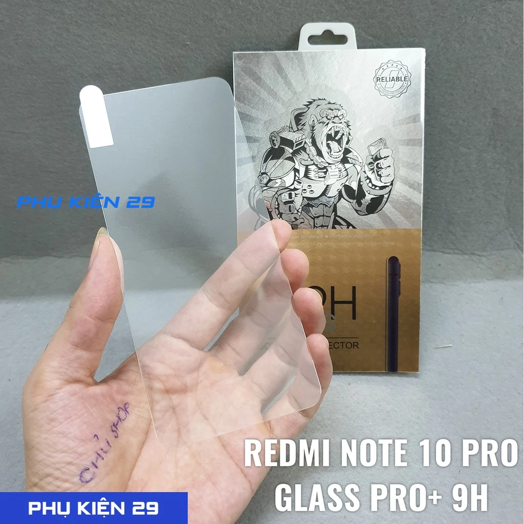 [Xiaomi Redmi Note 10/ 10 JE/ 11/ 12 Pro/ Turbo] Dán kính cường lực bảo vệ màn hình Glass Pro +9H