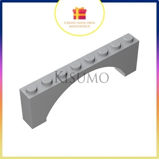 đồ chơi giáo dục lắp ráp   logo moc 1 vòm 1x8 như hình xám nhạt b19