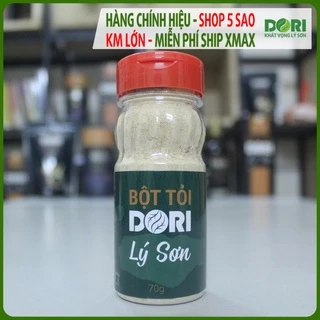 Bột Tỏi Lý Sơn Dori - Hủ 70g - Tỏi trồng và sản xuất trực tiếp tại đảo Lý Sơn - Bột tỏi Lý Sơn nguyên chất mùi rất thơm