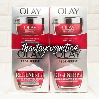 [Hàng Mỹ] Kem dưỡng ẩm chống lão hóa Olay Regenerist Micro-Sculpting Cream Face Moisturizer (48g)