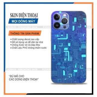 Miếng dán Skin cho Androi và Iphone 5/5s đến 15promax Dán skin lưng có viền ( Mã skin 106)