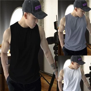 Áo Tanktop Nam Trơn Sát Nách Siêu Hot Cotton 4 Chiều Co Dãn Đàn Hồi Thoải Mái Phong Cách Thể Thao Khỏe Khoắn Năng Động