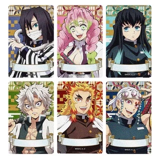 (lẻ tấm) Ảnh card bo góc in hình Kimetsu no Yaiba Thanh Gươm Diệt Quỷ thẻ bo viền 5*8cm anime chibi sưu tập xinh xắn