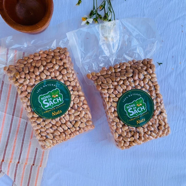 500g Đậu Phộng Nông Sản Sạch đã kiểm nghiệm Không Biến Đổi Gen - Không Chất bảo Quản