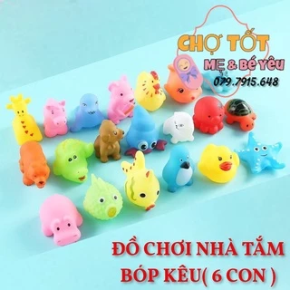 ĐỒ CHƠI NHÀ TẮM PHÁT TIẾNG KÊU ( 6 MÓN)