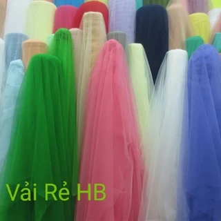 Vải voan lưới tutu giá sỉ 1m dài, may váy,background sinh nhật, phông chụp ảnh nail,trang trí bó hoa