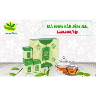 Bộ Trà Olong Năm Bông Mai Long Đỉnh - Bộ trà quà tặng cao cấp 600gr